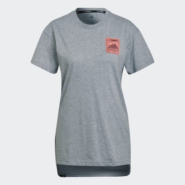 Cinzento T-shirt Mountain TERREX CO951