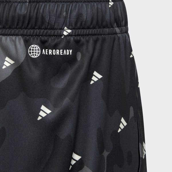Grijs Train Essentials Seasonal AEROREADY Allover Print Regular-Fit Short