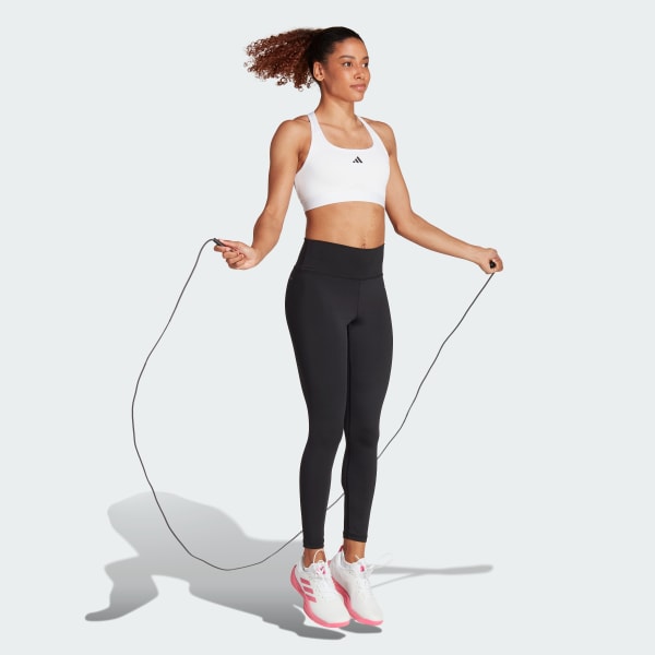 White Powerreact Training Medium-Support Bra