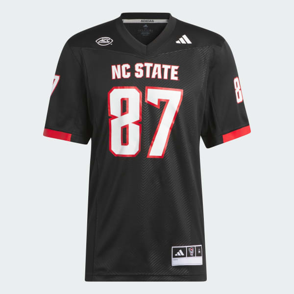 adidas North Carolina State Football Off-Field Ghost Jersey - Black ...