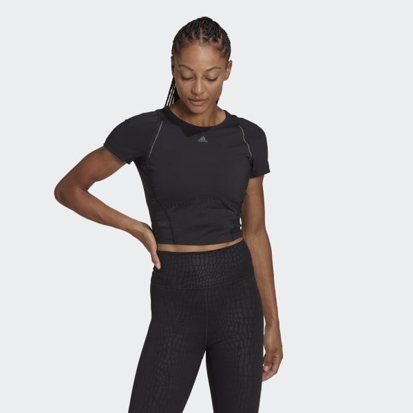 Nero T-shirt HIIT 45 Seconds Crop
