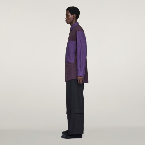 Burgundy Y-3 Sporty Cotton Shirt