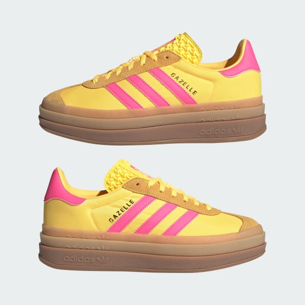 Ladies pink adidas gazelle trainers sales