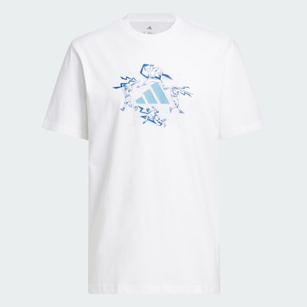 White SHADES HBR GRAPHIC T-SHIRT
