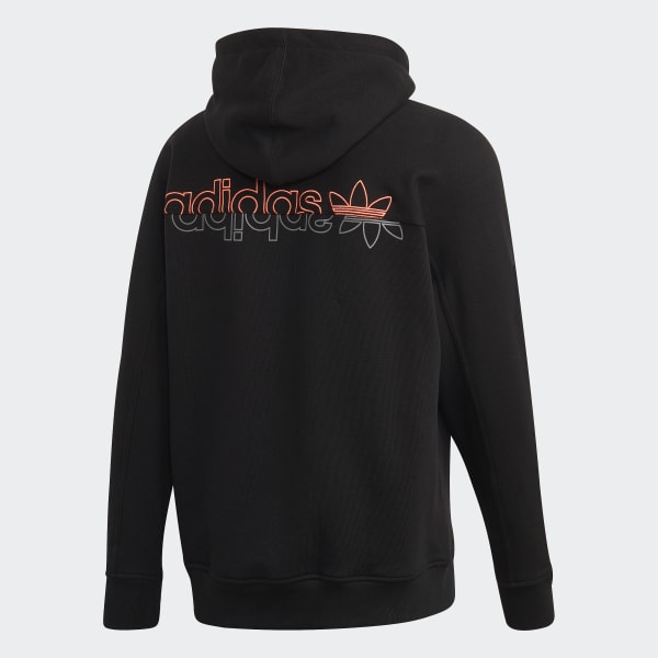 upside down adidas logo hoodie