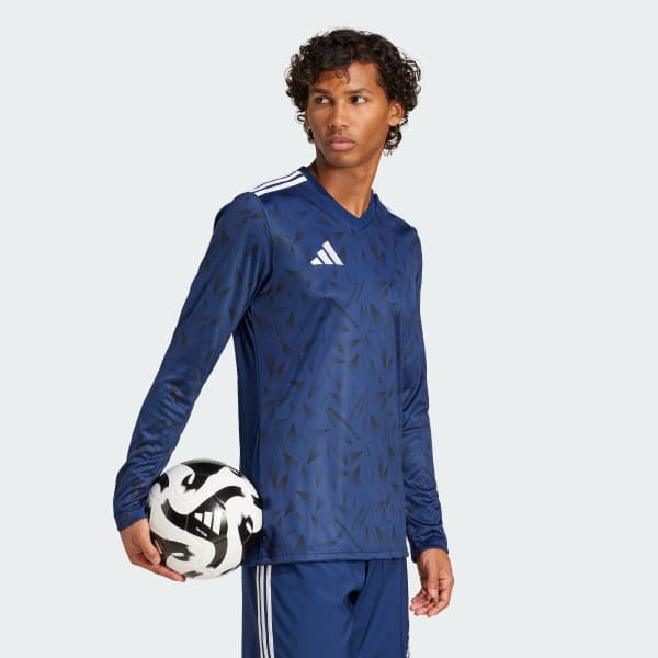 トップス rokh Two Tone Detailed Jersey Top adidas Team Icon 25 Long Sleeve Jersey - Blue | Free Shipping with