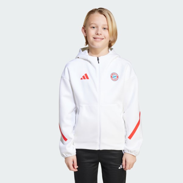 adidas FC Bayern ADIDAS Z.N.E. Anthem Jacket Kids - White | Free