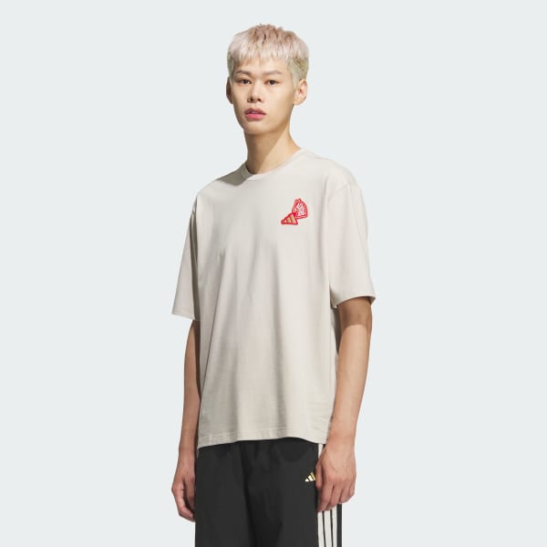 Beige CNY GRAPHIC SHORT SLEEVE TEE