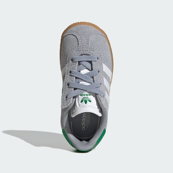 Grey Gazelle Comfort Closure Elastic Laces Shoes Kids