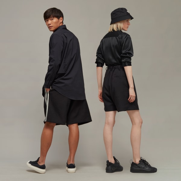 Svart Y-3 Sport Uniform 3-Stripes Shorts