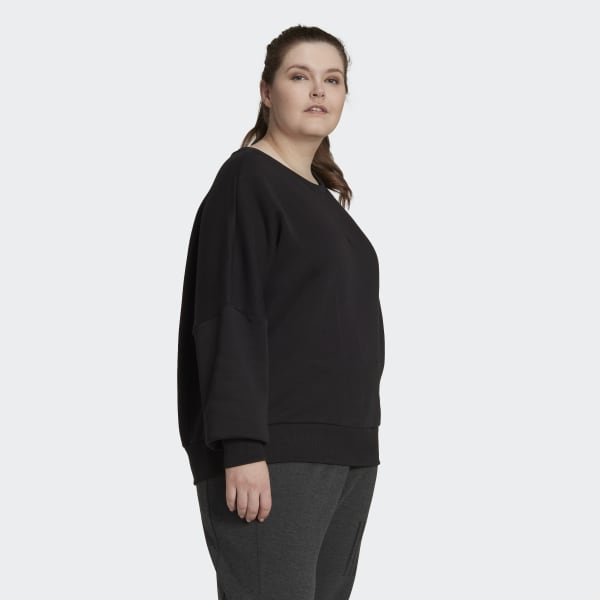 Black ALL SZN Fleece Sweatshirt (Plus Size) TV386
