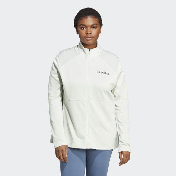Green Terrex Multi Full-Zip Fleece Jacket (Plus Size)