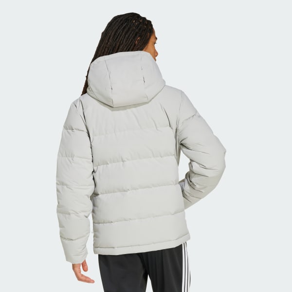 Grey 헬리오닉 클라이마웜 후드 다운 재킷