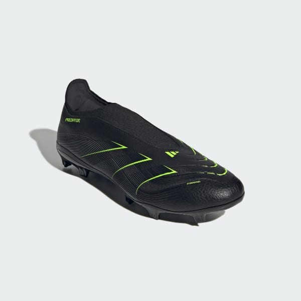 Black Predator League Laceless Firm/Multi-Ground Boots