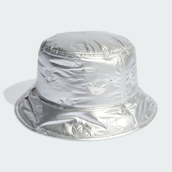 adidas Puffy Satin Bucket Hat - Silver | Women's Lifestyle | adidas US