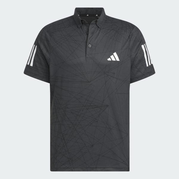 Grey AEROREADY Short Sleeve Graphic Polo Shirt