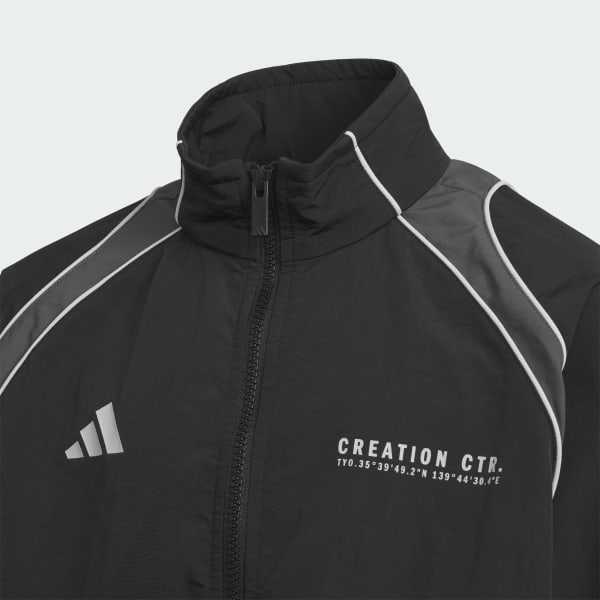 ブラック キッズ ブランドラブ ルーズフィット ライト ウーブンジャケット