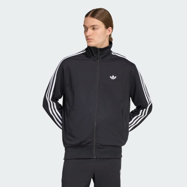 Black FIREBIRD ADICOLOR MESH TRACKTOP