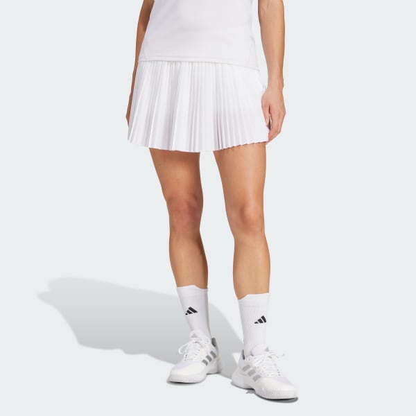 Blanco Falda Club Pleated
