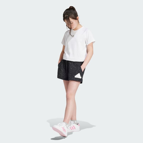Svart Future Icons Big Logo Shorts