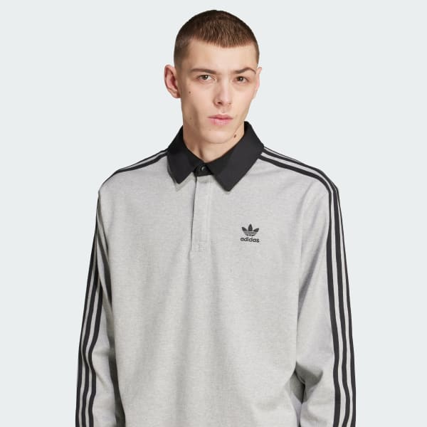 海外限定2XL ADIDAS ラグビー ポロTシャツ グレー　IR6379 海外限定L ADIDAS ラグビー ポロTシャツ グレー IR6379