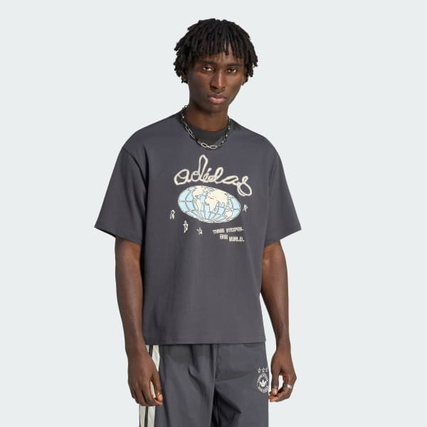 Black Originals One World Graphic T-shirt