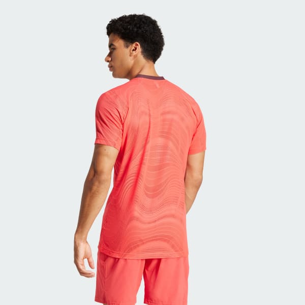 Vermelho Camiseta Tennis Pro Climacool+ Malha Elástica FreeLift