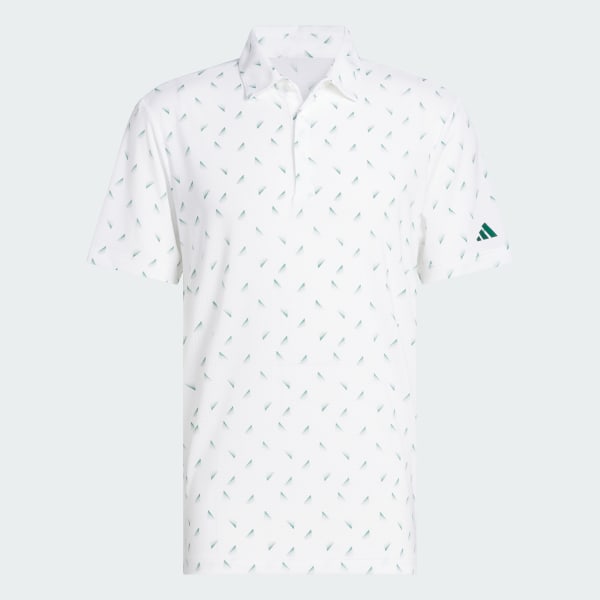 White Ultimate365 Printed Mesh Polo Shirt