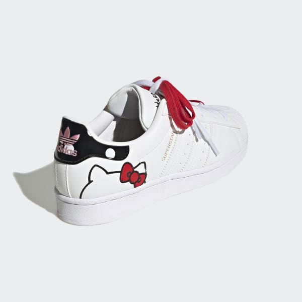 White Hello Kitty Superstar Shoes