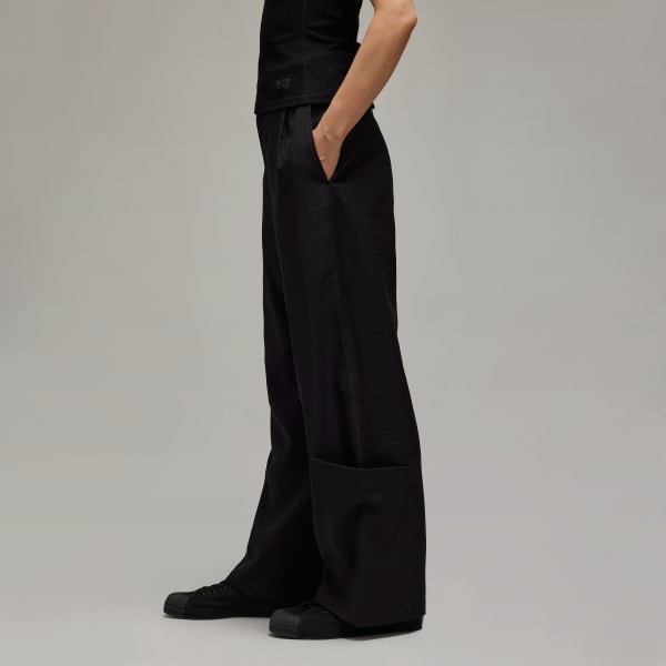 Black Y-3 Sport Uniform Wide Leg Pants
