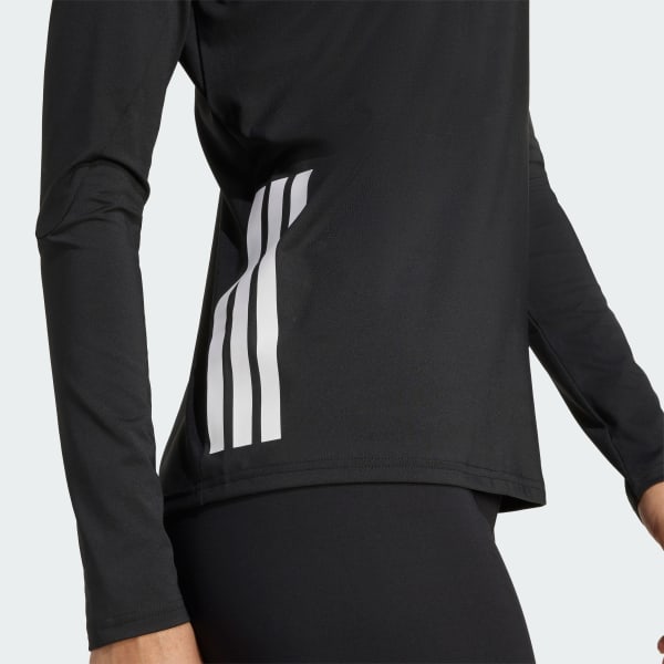 adidas HILO Long Sleeve Volleyball Jersey - Black | Free Shipping