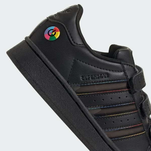 Custom Sneakers Adidas Superstar Black Rainbow Adidas Originals