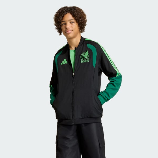 Negro Chamarra de Presentación Tiro Selección Mexicana 26 para niños