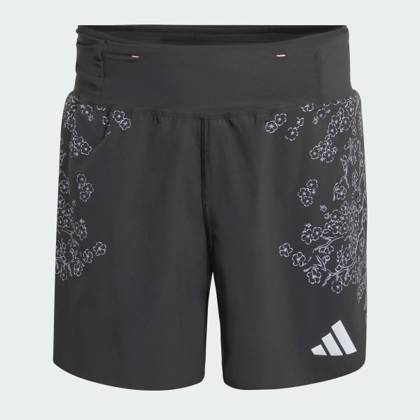 Black Adizero Tokyo Running Gel Pocket Shorts
