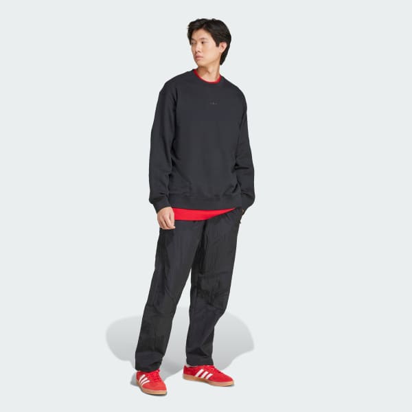 Svart Premium Essentials Crew Genser
