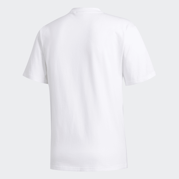 Blanco Camiseta Shmoo Estampada Unisex