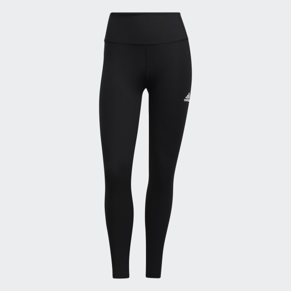 adidas Believe This 3-Stripes Mesh Long Tights (Plus Size) - Black