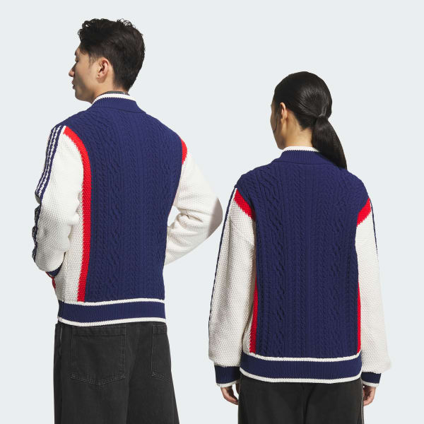 Blue 레트로 리믹스 가디건(젠더 뉴트럴)