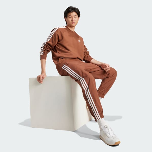 hnedá Mikina Adicolor Classics 3-Stripes Crew