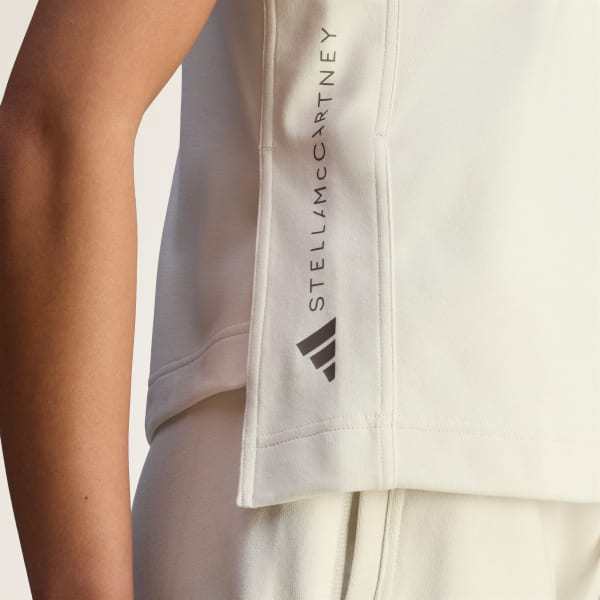 adidas by Stella McCartney ロゴ タンクトップ - ベージュ