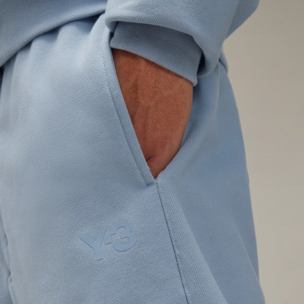 adidas Y-3 Brushed Terry Cuffed Pants - Blue | Free Shipping adidas Y-3 Brushed Terry Cuffed Pants - Blue | Free Shipping