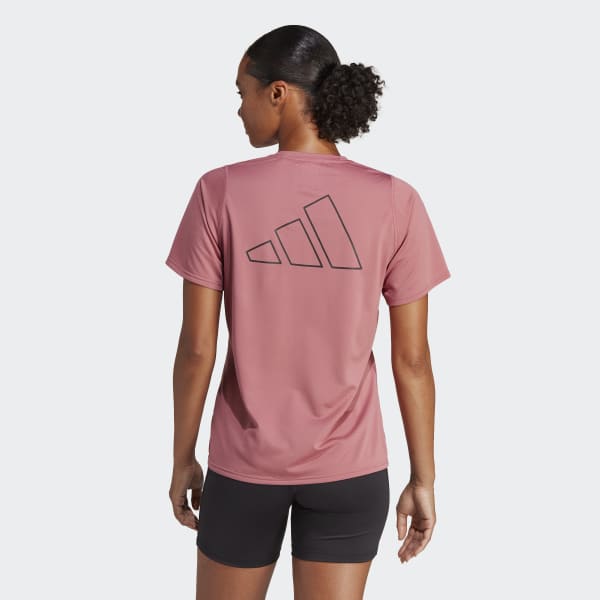 Pink RUN ICON 3 BAR TEE