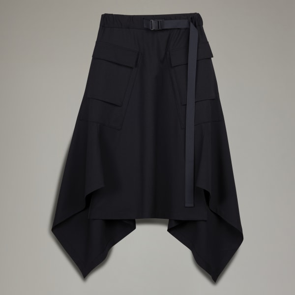Negro Falda Y-3 Classic Refined Wool