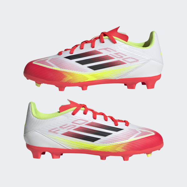 adidas F50 サッカーシューズ ホワイト/イエロー/パープル adidas アディダス F50 LEAGUE HG/AG JAPAN(パープル×ホワイト