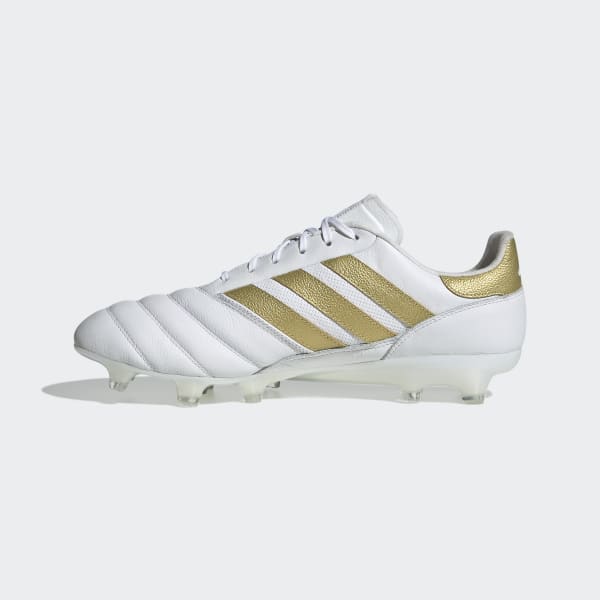 Gold and white addidas hot sale