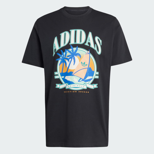 สีดำ RETRO HOLIDAY T