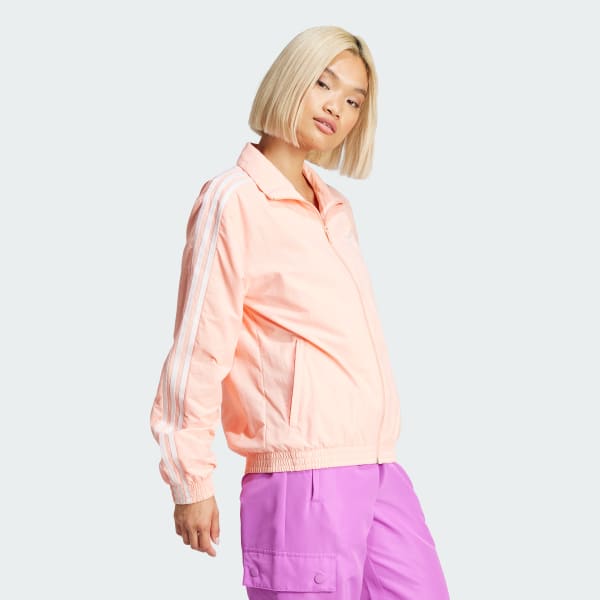 Pink adidas Originals Woven Track Top