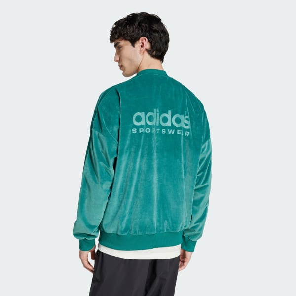 Verde House of Tiro Velour Bomber Jacket