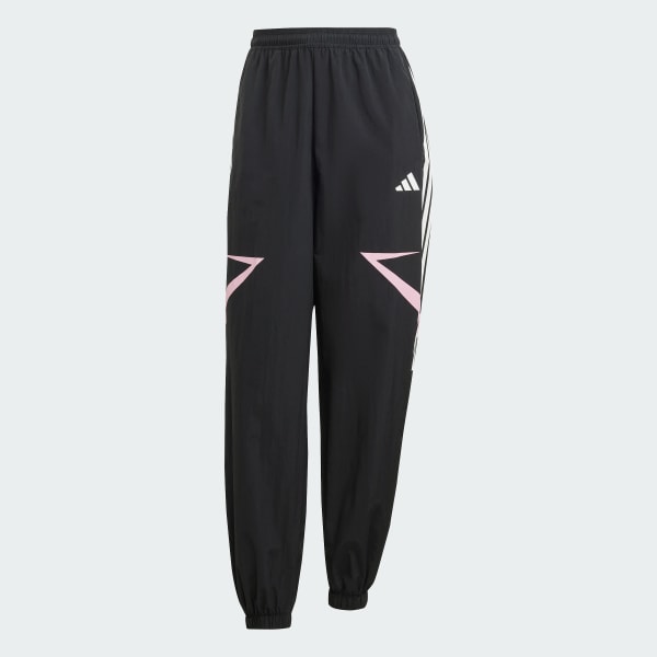 Svart Tiro Cut 3-Stripes Color Block Cuffed Byxor