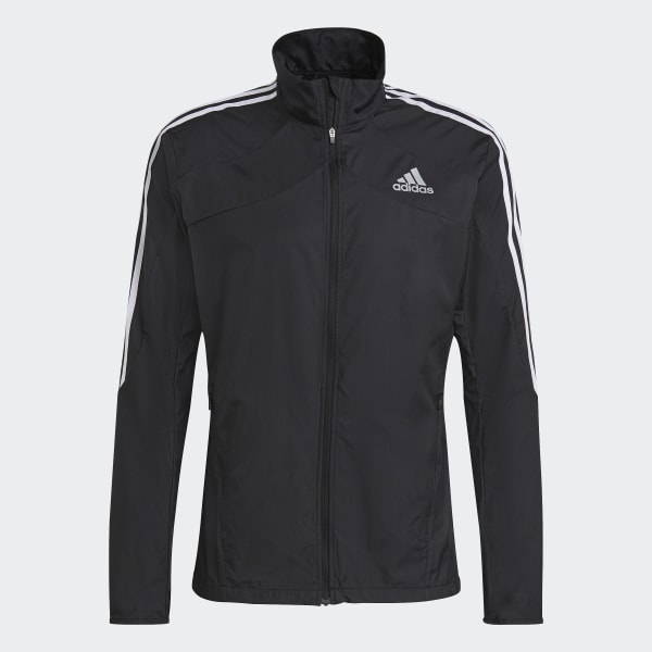Đen Áo khoác 3 Sọc Marathon 27925